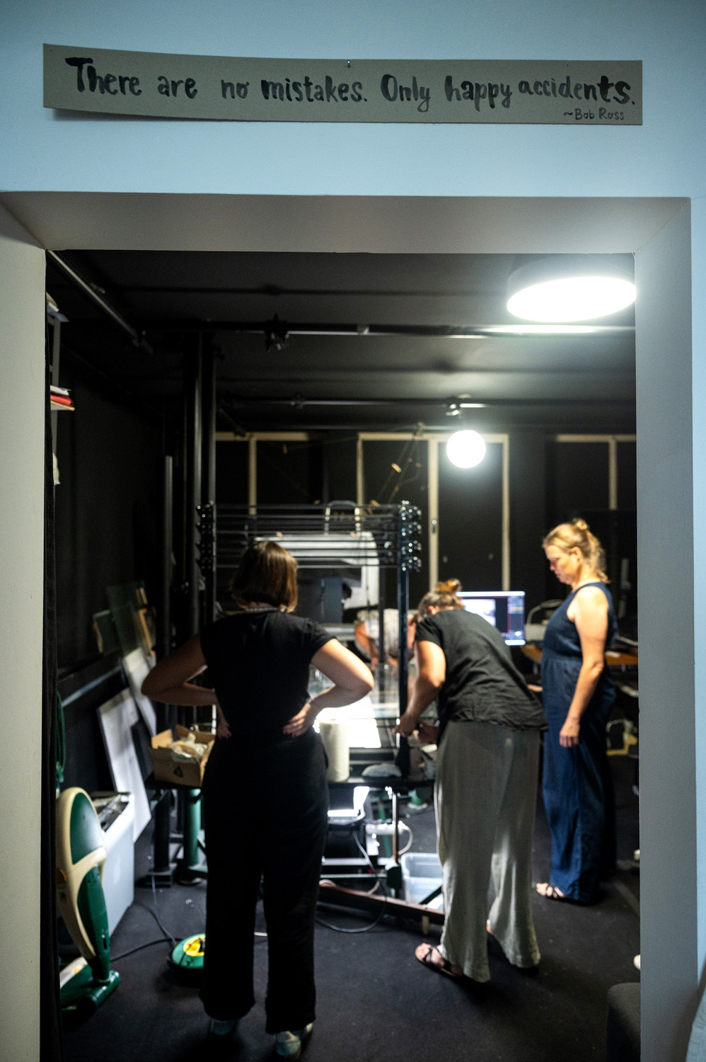 DSAF resident Naomi van Niekerk at the Finta animation studio in September 2024. Photo Katja Goljat