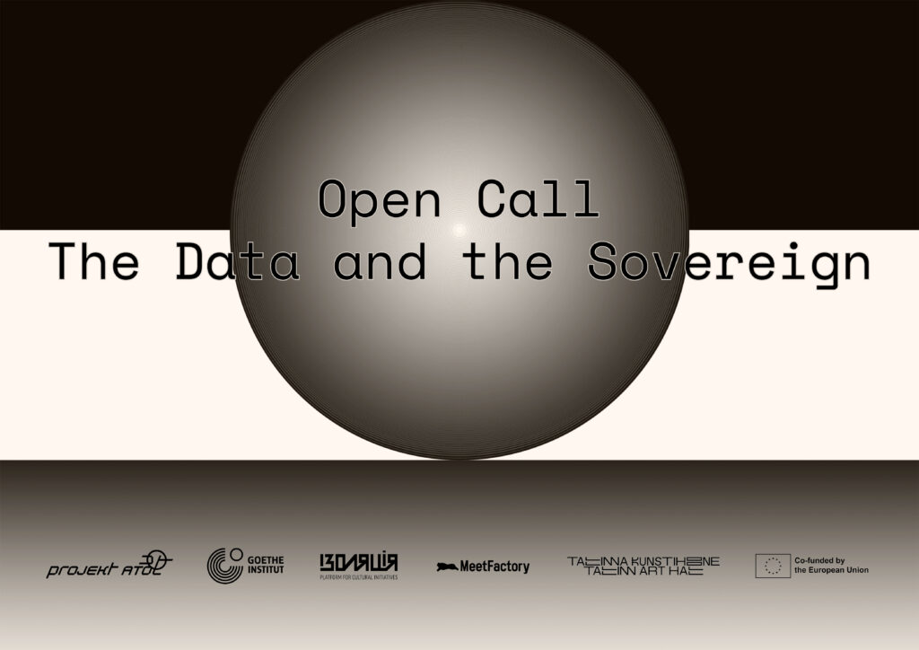 Project Atol Institute’s open residency call within the "The Data and the Sovereign" project. Design by Márk Fridvalszki, 2025.
