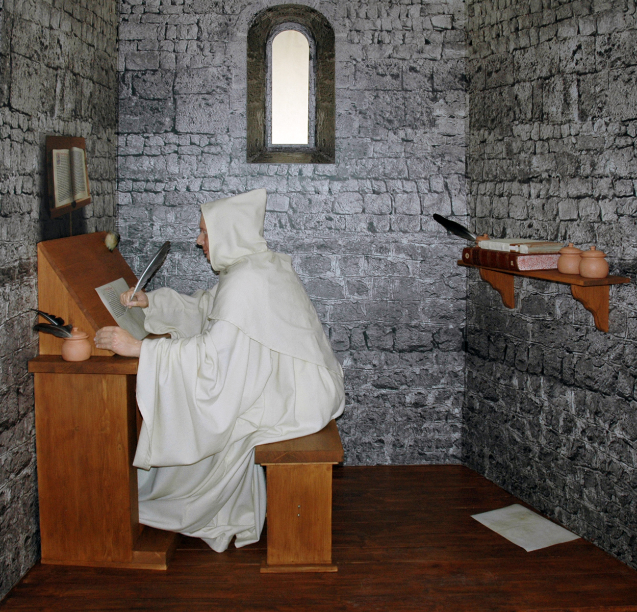 Slovene Museum of Christianity, medieval scribe, 2008
