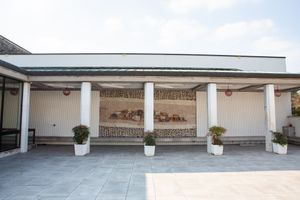 Mosaic, at the entrance to the <!--LINK'" 0:970-->.