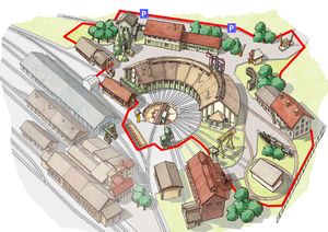 An illustrated map of the museum <!--LINK'" 0:163-->, as drawn by <!--LINK'" 0:164--> (also author of the now defunct <!--LINK'" 0:165-->)