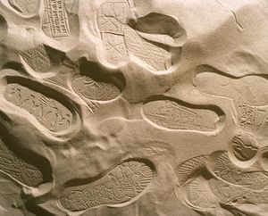<i>Landmark: Footprint</i>, 2001&ndash;2002, by Allora and Calzadilla: an artistic collaboration between Jennifer Allora and Guillermo Calzadilla (Puerto Rico). Part of the Trienal Poli/Gráfica de San Juan: América Latina y el Caribe, Puerto Rico, the Grand Prix winner of the 26th <!--LINK'" 0:275-->, 2005.