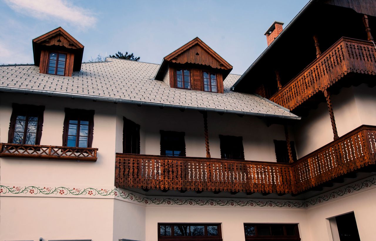 The renovated exterior of Švicarija Art Centre, a new residency and exhibition venue for visual arts reopened in 2017.