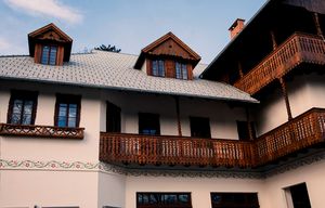 The renovated exterior of <!--LINK'" 0:160-->, a new residency and exhibition venue for visual arts reopened in 2017.