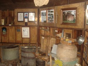Part of the museum's collection of historic bee keeping equipment which includes a range of documentation, <!--LINK'" 0:804--> in Krapje