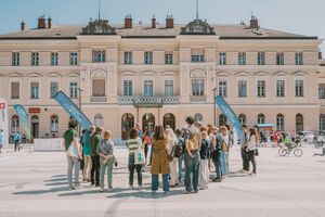 A guided tour of Europe Square, renovated by Ravnikar Potokar Architects, as part of the Open House Slovenia festival in 2025.