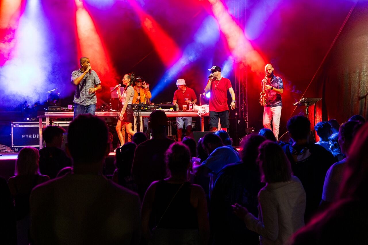 Hip hop evening at Pisana Loka Festival in Škofja Loka, 2023. Author: Anja Strojan