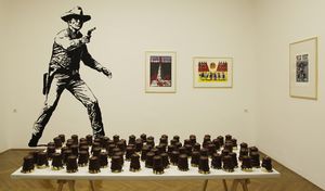 <i>Production 2010&ndash;2012</i>, installation view. The MGLC Print Studios production presented at the <!--LINK'" 0:197-->, 2013.