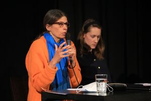 Lecture by Sarah Lunaček, <!--LINK'" 0:720--> 2022. Author: Žiga Gorišek