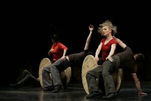 A performance "Glej ga zlomka" by Branko Potočan and <!--LINK'" 0:44--> at the Stara Elektrarna - Old Power Station venue.