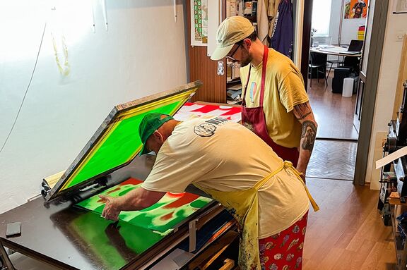 Graphic studio at the Pivka House of Culture.