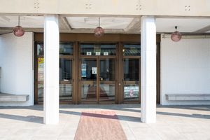 Entrance to <!--LINK'" 0:972-->, an important center and crossroads of Slovenian, Italian and Friulian culture in the Goriška region.