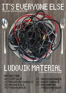 Poster for <!--LINK'" 0:219--> European Tour, designed by Lucijan Prelog, 2012