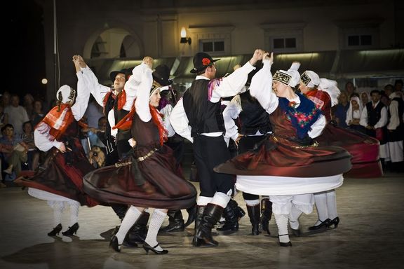 Folklore dance performances held over 4 days during July, Koper, Piran, Portorož , Izola and Umag annual Mediterranean International Folklore Festival, 2010