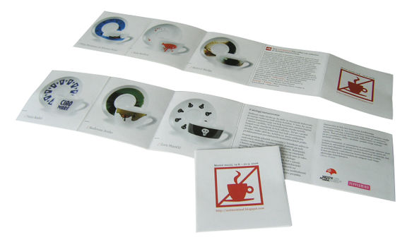 The Antiterminal Silly Coffee Cup Collection campaign conceived by Poper Studio, 2006
