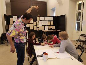 Stop motion animation workshop for children, mentor: Miloš Tomić, part of 9th Enimation Festival accompanying programme, <!--LINK'" 0:453-->, November 2019.
