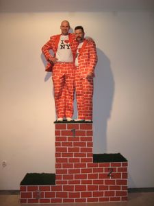 <i>The Winner's Podium</i>, an installation that won first prize in <!--LINK'" 0:280--> competition, by artists <!--LINK'" 0:281--> and <!--LINK'" 0:282-->, working as <!--LINK'" 0:283--> [White ice cream], 2011