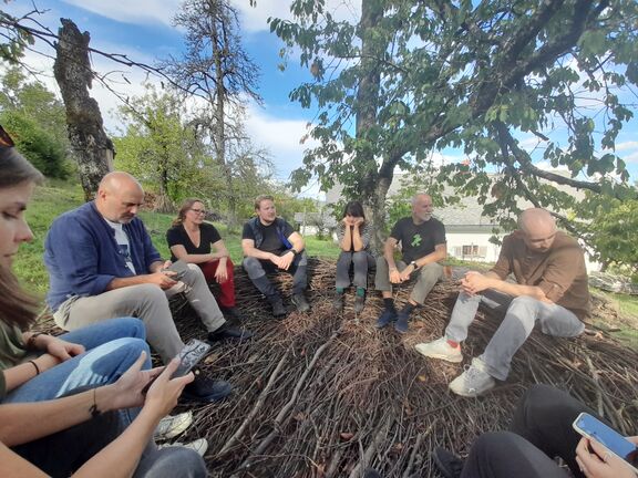 Design workshop on the revival of the old hayrack on the homestead Pr' Lenart.