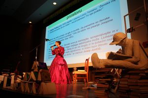 Reading Badge for the adults, under the title <i>Savinjčani beremo</i> [Residents of Savinjska dolina Read] at <!--LINK'" 0:1228-->, 2013