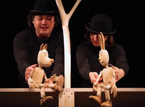 <i>Ti loviš</i> [You Catch] written by <!--LINK'" 0:57--> and directed by <!--LINK'" 0:58-->, who created the puppets and set design, toured internationally. Produced by <!--LINK'" 0:59--> and <!--LINK'" 0:60--> in 2012.