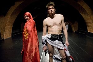 Theatre performance <i>Damned be the Traitor of his Homeland!</i> by Oliver Frljić, <!--LINK'" 0:931-->, 2010