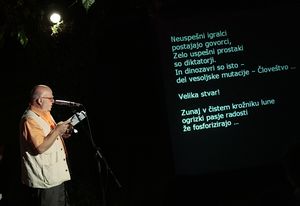 Rumen Leonidov, Bulgarian author readings at the <!--LINK'" 0:736--> in Medana, 2009