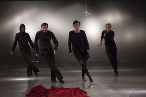 Pablo Picasso's <i>Desire Caught by the Tail</i> directed by <!--LINK'" 0:887--> at the <!--LINK'" 0:888-->, 2014. From left to right: <!--LINK'" 0:889-->, <!--LINK'" 0:890-->, <!--LINK'" 0:891--> and <!--LINK'" 0:892-->.
