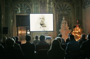 A lecture related to the centenary of the WWI in the Knights' Hall of the <!--LINK'" 0:150-->, Ljubljana, 2015