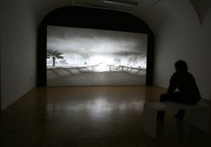 Exhibition <i>Kontinuiteta / Continuity</i> - 3-channel animation and installation <i>Memorial</i> by artist Adel Abidin at the <!--LINK'" 0:748-->, 2011