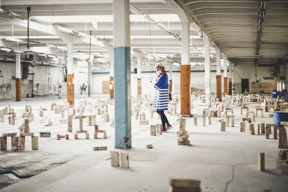 Closing days of the 8th International Triennial Ecology and Art EKO at the former MTT textile factory in Maribor, 2021.