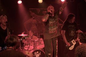 <!--LINK'" 0:696--> presenting their album <i>Hardcore</i> at <!--LINK'" 0:697-->, 2013