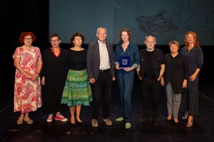 The Večernica Award ceremony, a Slovenian literary prize for the best children's or youth literary work of the past year. The 27th Večernica Award laureate was writer and storyteller Špela Frlic. <!--LINK'" 0:842--> (<i>Oko besede</i>), 2023.