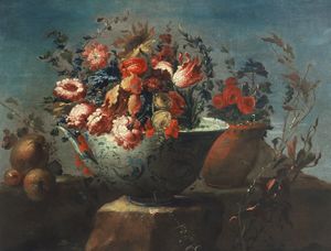 <!--LINK'" 0:166-->, <i>Vases with Flowers</i>, oil on canvas, mid-18th century; permanent exhibition at the <!--LINK'" 0:167-->, from the Fine Art Collection <!--LINK'" 0:168-->.