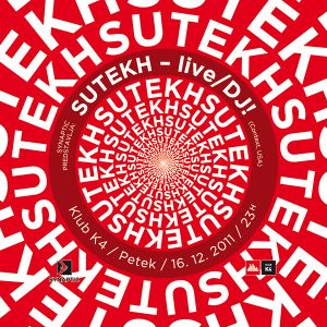 Flyer for the Live DJ (Sutekh) event organised by <!--LINK'" 0:195-->, 2011