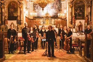 Concert by Amadeo Orchestra at <!--LINK'" 0:687--> in Škofja Loka, 2022. Author: Anja Strojan