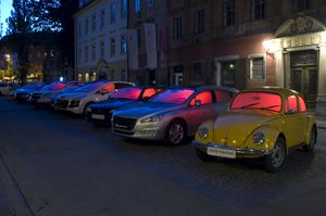 <i>Garland of 9 cars</i> by French space designer Benedetto Bufalino, <!--LINK'" 0:1104-->, 2011