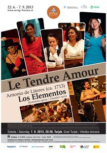 A poster for the <i>Le Tendre Amour</i> concert on the <!--LINK'" 0:198--> 2013