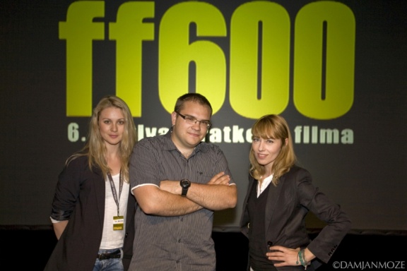 Iva Krajnc, Žiga Virc and Dafne Jemeršič, film professionals and jury of the 6th international FF600 Film Festival, 2009