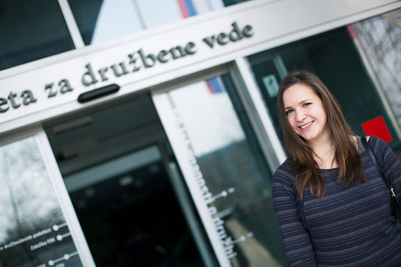 Main entrance of the Faculty of Social Sciences, University of Ljubljana, 2013