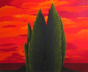 <i>The Sea</i>, by <!--LINK'" 0:198-->, acrylic on canvas, 130 x 160 cm, 2009, Equrna Gallery