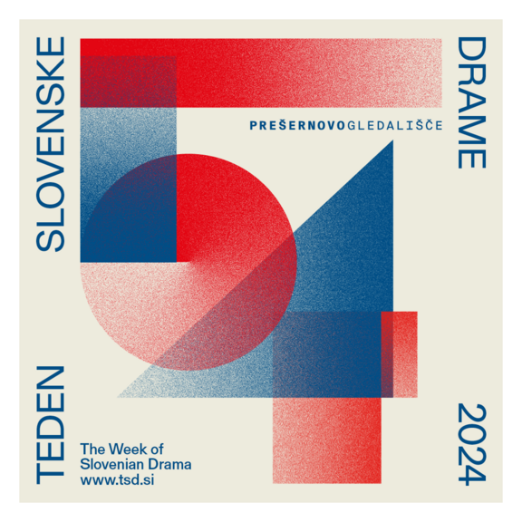 Visual identity for the 54th Week of Slovenian Drama, 2024. Author: Damjan Ilić (Grupa Ee)