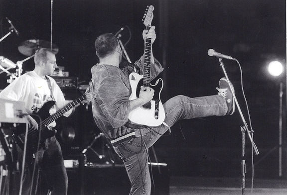 Orlek performing at Druga Godba Festival, 1995