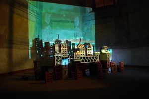 <i>Everything is Not in Its Right Place</i>, sculpture made by Milne Kyle (US), exhibited at <!--LINK'" 0:331-->, 2012