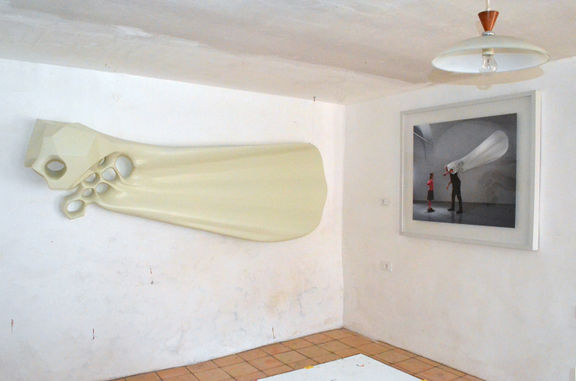 Damijan Kracina's sculpture called Dragonfly, created in 2013, presented at The Last Contemporary Art Museum in Logje, 2015