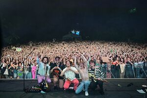 The concert of the band Joker Out on the main stage of the <!--LINK'" 0:917--> in 2023. Author: Marko Pigac