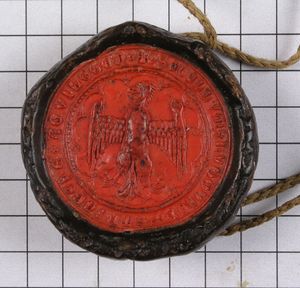 Seal from a manuscript specimen of the collection kept at the <!--LINK'" 0:288--> in <i>Gruber Palace</i>