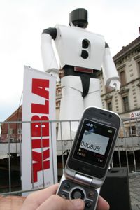 <i>Robovox  - your vote</i> an interactive sound installation by <!--LINK'" 0:1117--> installed in Maribor public space for 4 days during the 7th <!--LINK'" 0:1118--> 2007