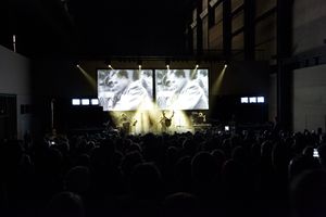 <!--LINK'" 0:1259--> performing at Tate Modern's Turbine Hall, London, 2012