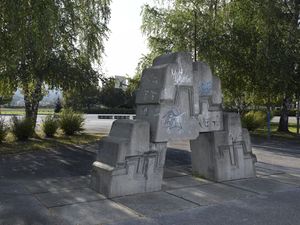 <!--LINK'" 0:233--> sculpture in concrete, part of the <!--LINK'" 0:234-->, 1973