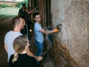 ID20 Institute's lime plaster workshop.